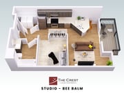 Bee Balm Floor Plan 3D