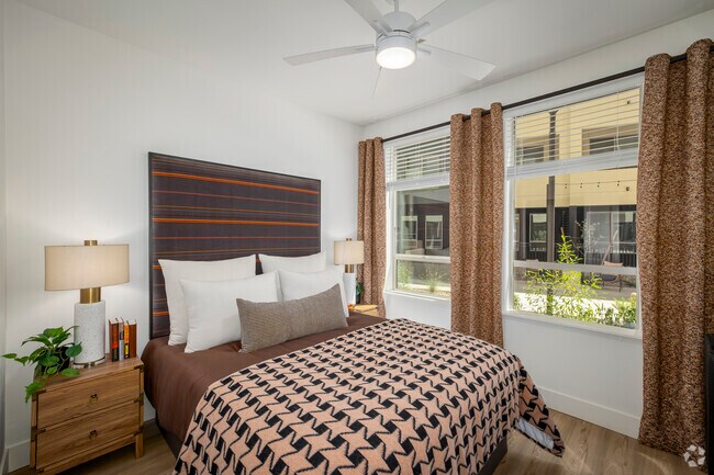 1BR, 1BA - 621SF - Bedroom - Azur