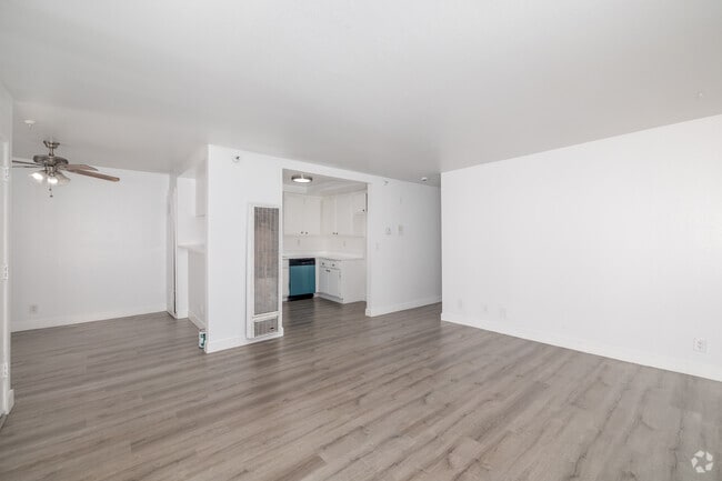 1BR, 1BA - 800SF - Living Room - 13628 Kornblum Ave.