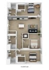 3 Bed 3 Bath A 3D