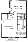 1BR/1BA
