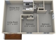 2BR/1BA