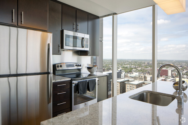 High-end finishes complement the designer kitchens - 3737 CHESTNUT Rental