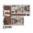 The Norchester - 4 Bedroom, 1.5 Bath, 1177 sq. ft.