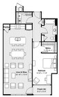 Refined 1 BR + Balcony, Spa Tub, Gas Cooking