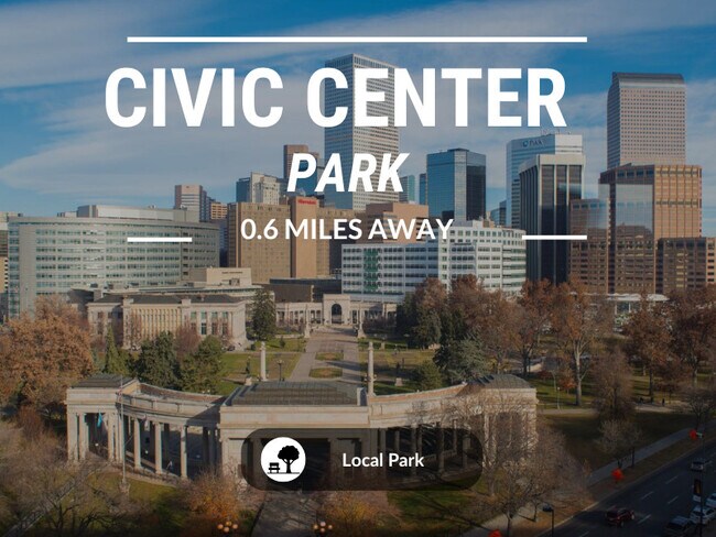 We are a short distance away from Civic Center Park. Home to 2 parks and numerous cultural buildings