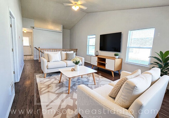 Photo - Spacious & Updated 2 Bedroom, 2 Bathroom Twin Home in Ammon with Garage, Fenced Backyard, and Hoo...