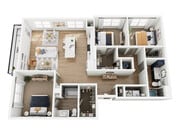 C1 floor plan The Parker