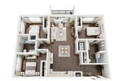 E.3 TYPE A Three Bedroom floor plan Broadstone Walnut Grove