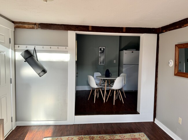 View of dining from livingroom - 67 Warren St Unit Carriage House Furnished Apartment