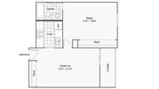 A4 | 1-Bedroom Floorplan