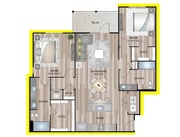 B5P6 floor plan Granary Flats