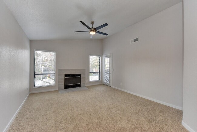 Upstairs Home with Fireplace