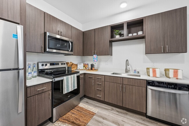 1BR, 1BA - 610SF - Kicthen - Camino Real Apartments