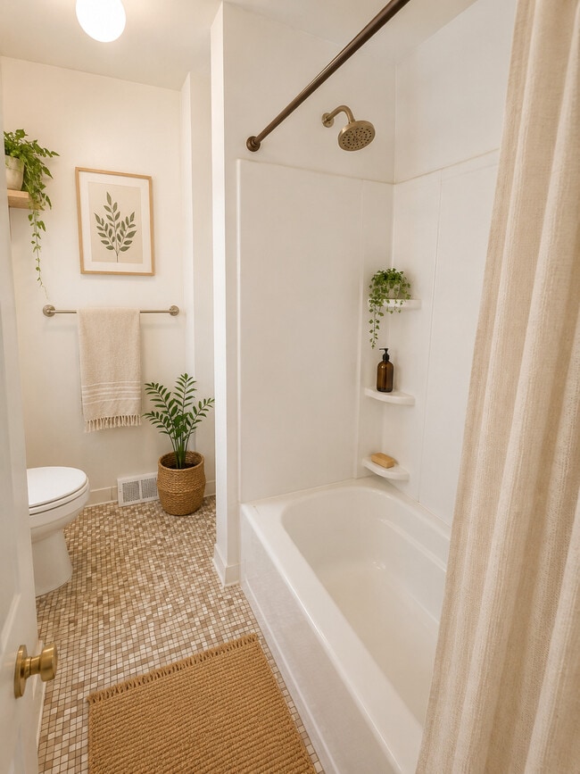 Baño completo en el segundo piso