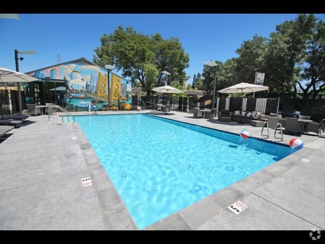 Pool Near Leasing Center - University River Village Rental