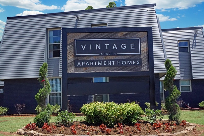 Monument Sign - Vintage at 50th Apartments