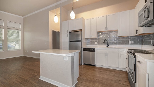 Kitchen and Living Area with Hard Surface Flooring