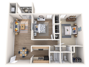 B2 floor plan Waterloo Flats