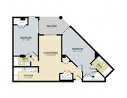 Explore this urban retreat featuring two bedrooms and expansive living space.
