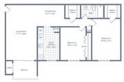 Bel Air - 2b 1b 899sqft - B3