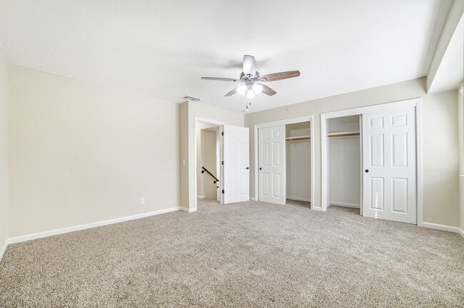 Bedroom in a townhouse