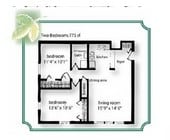 2BR/1BA