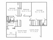 3BR/2BA