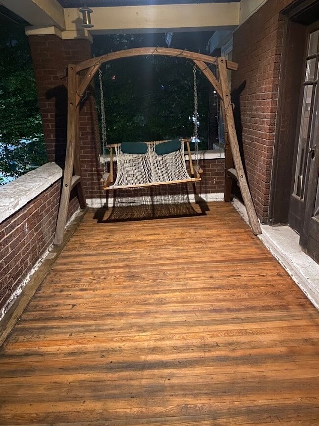 lovely private relaxing porch, with swing. - 339-2 Probasco St Unit 2nd Floor