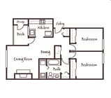2BR/1BA