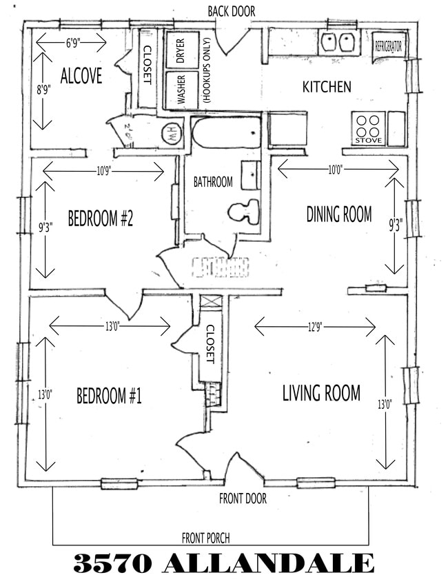 924 pies cuadrados - 3570 Allandale Ln