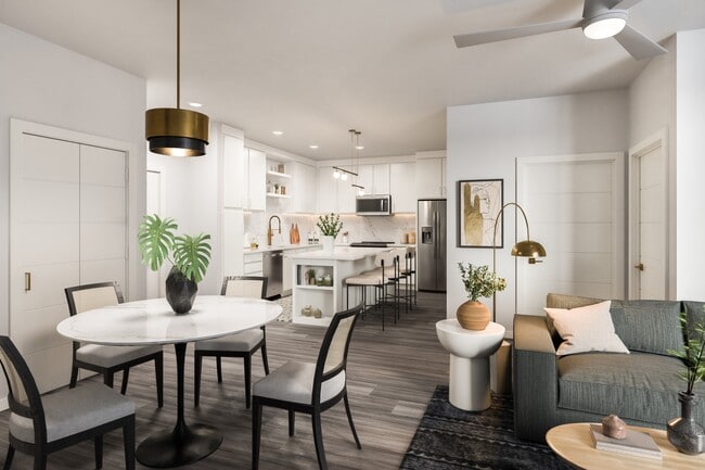 Salón Slate Mercury - Unidad B1 Esquema de cocina 1 - The Mercury