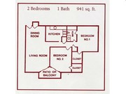 2BR/1BA
