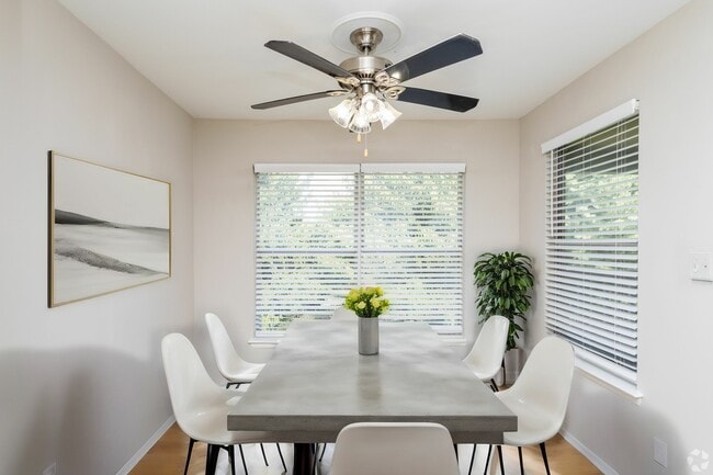 Spacious floor plans with contemporary vinyl wood flooring