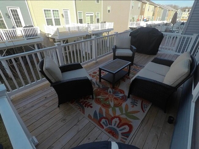 Spacious terrace, 2nd floor, accessible from living rm - 8828 Englewood Farms Dr