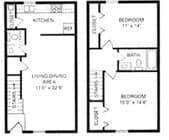 2BR/1.5BA