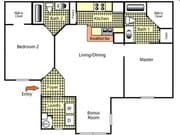 2BR/2BA