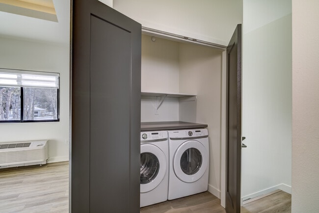 washer and dryer in each Breckinridge one bedroom unit