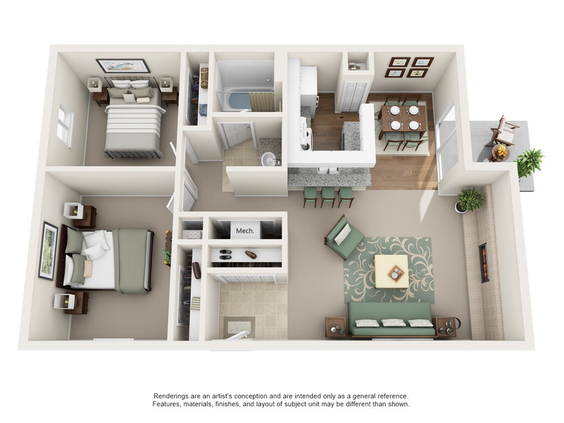 Floor Plan - Two Bedroom B