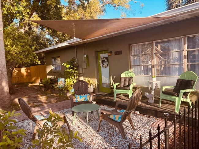 Front yard was sitting area - 931 Florida Ave House