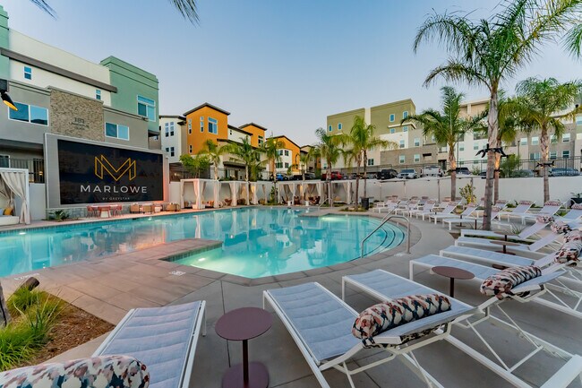 Luxurious Resort-Style Pool Area Featuring 200 Inch Jumbotron Television