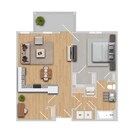 Bay | 1x1 | 830 sf