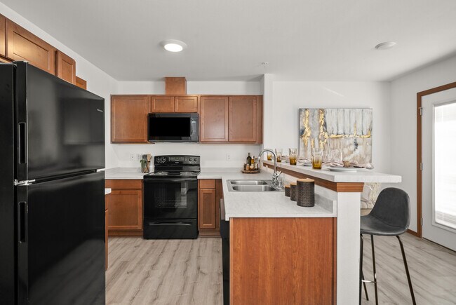 view of kitchen from LR