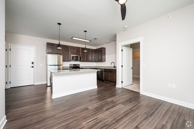 3BR, 2.5BA - 1,034SF - Living Room/Kitchen - 451 Lebanon Apartments Unit 211