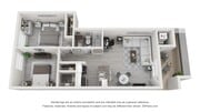 A 3D floor plan rendering of The Scottsdale.