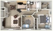 2BR/1BA - 935 SQ.FT