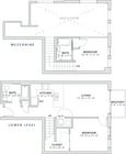 885 square foot one bedroom, two bath apartment home