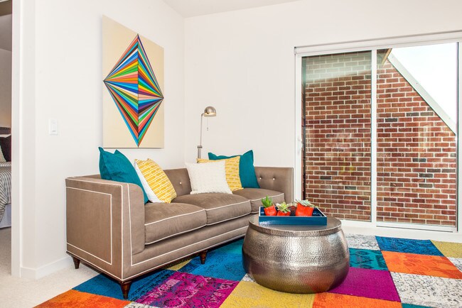 Living Room with Private Patio