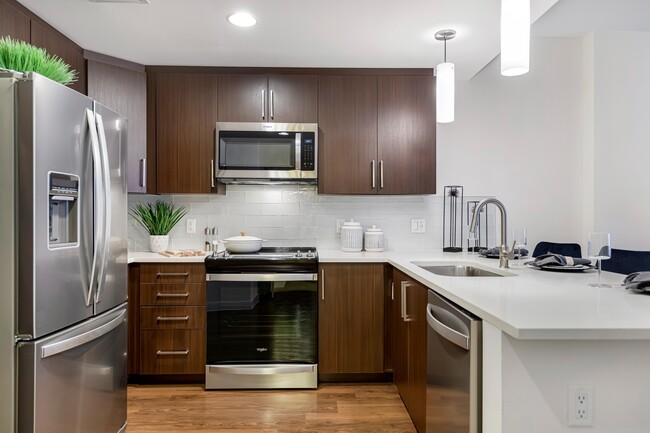 1BR, 1BA - A1 - Kitchen - The Mark at Cityscape Apartments