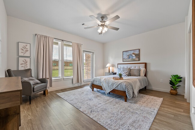 1BR, 1BA - 882SF - The Bonsai - Bedroom - Willow Crossing Apartments